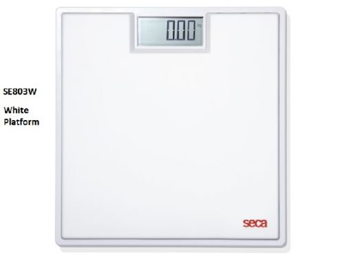 SECA DIGITAL FLAT SCALE WITH HIGH-QUALITY TWO COMPONENT RUBBER SURFACE / WHITE