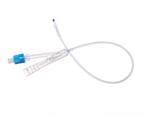 FOLEY CATHETER PAED SILICONE / 2WAY 8FR 3ML 33CM / LT BLUE / BOX OF 10