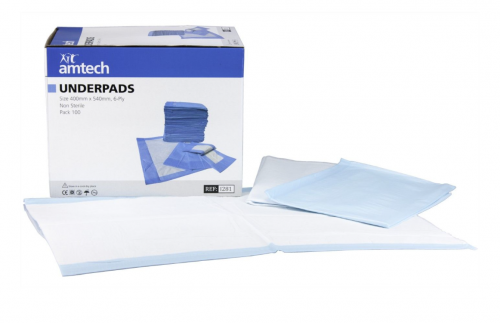 BLUEYS PREMIUM  UNDERPADS / FULL SIZE / 400 X 600MM / BOX OF 300