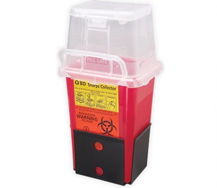 SHARPS COLL BRACKET LOCKING NESTABLE