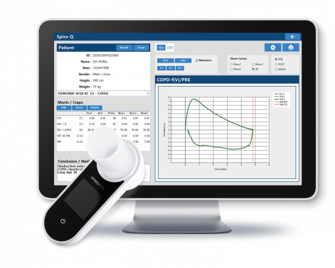 BOST VITAFLOW DELUXE PORTABLE SPIROMETER  AND MOUTHPIECE