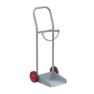 STAINLESS STEEL OXYGEN TROLLEY / D SIZE