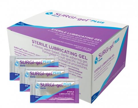 SURGI-GEL PLUS LUBRICANT 3ML SACHET / BOX OF 144