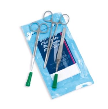 MULTIGATE SUTURE PACK / 5 PIECE PACK / SCISSORS SHARP/SHARP / EACH