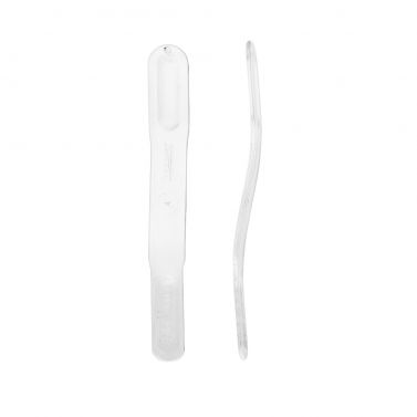 ZILLION TRANSPARENT PLASTIC TONGUE DEPRESSOR / 15CM / BOX OF 100