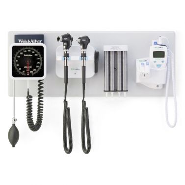 WELCH ALLYN WALL SYSTEM - PANOPTIC PLUS / MACROVIEW PLUS / iEXAMINER / DISPENSER / ANEROID / SURETEMP