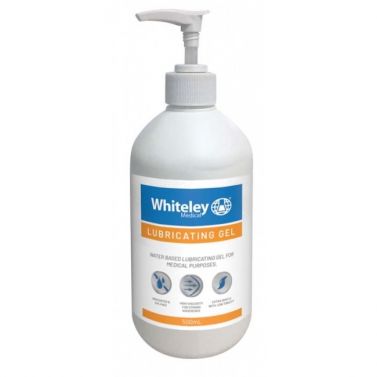 WHITELEY MEDICAL LUBRICATING GEL STERILE CARBOMER FREE 500ML PUMP