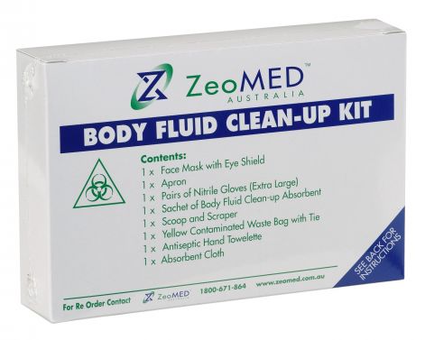 ZEOMED BODY FLUID SPILL CLEAN-UP KIT
