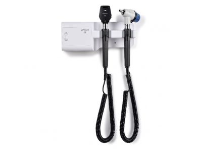 OPTICLAR LED V-SCOPE TWIN HANDLED WALL UNIT WITH LEDVSCOPE OTOSCOPE