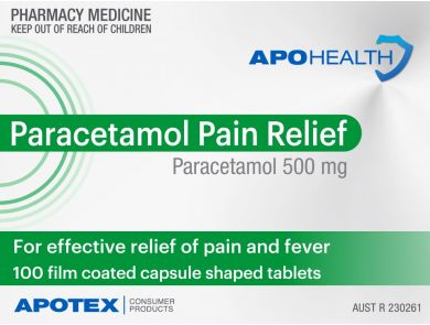 PARACETAMOL 500MG TABLETS / BOX OF 100