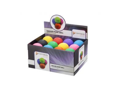 FORTRESS RUBBER TRIGGER POINT BALL RETAIL DISPLAY BOX / CARDBOARD BOX ONLY / FITS 24 BALLS