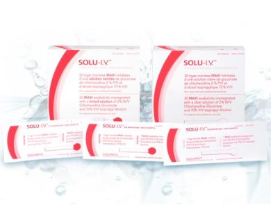 SOLU-IV SWABSTICK CLEAR / 2% CHG 70% / BOX OF 30