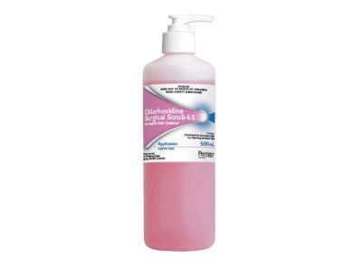 CHX SURGICAL SCRUB 4% / 500ML / EACH