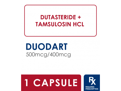 DUODART 500MCG/400MCG CAPSULES / BOX OF 30
