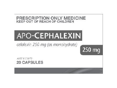 CEPHALEXIN CAP / 250MG / BOX OF 20