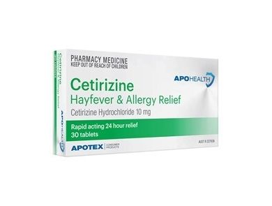 CETRIZINE 10MG 30'S APOTEX / BOX OF 30