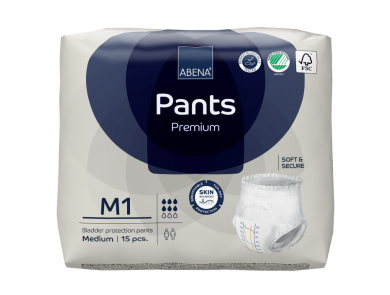 ABENA PANTS / M1 BLUE /1400ML / 80-110CM / CARTON OF 90