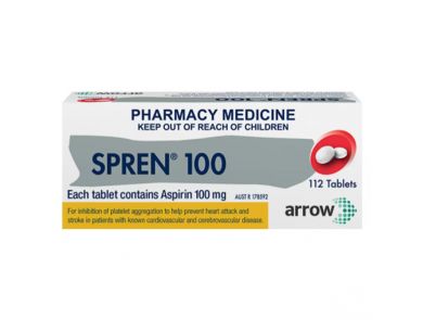 SPREN 100MG TAB ASPIRIN 112'S / BOX OF 112