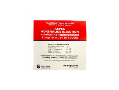 ADRENALINE / 1:10000 / 10ML AMPS / BOX/10
