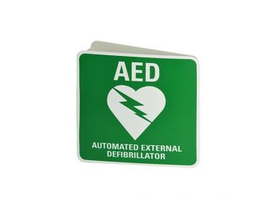 AED DEFIB WALL SIGN / 225MM X 225MM / EACH