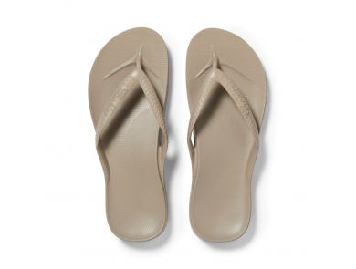 ARCHIES ARCH SUPPORT THONGS / TAUPE