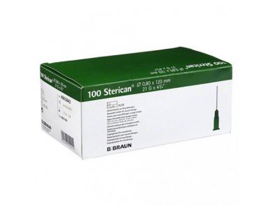 B BRAUN NEEDLE STERICAN / NEUTRAL THERAPY / 21G X 120MM / BOX OF 100