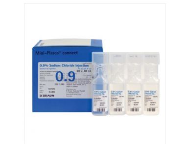 BRAUN SODIUM CHLORIDE 0.9% FOR INJECTION / BOX OF 20 / 20ML