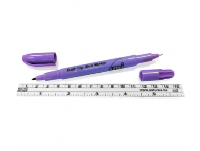 SMI SURGICAL SKIN MARKER PEN / STERILE DUAL TIP / INCLUDING RULER / INDIVIDUAL