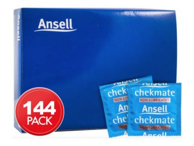 CONDOM CHECKMATE NON LUB BULK PACK / BOX OF 144