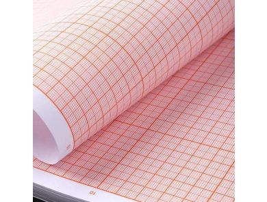 ECG PAPER Z-FOLD C/LINE DELTA3 112M / PACK OF 300