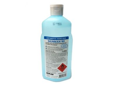 ECOLAB SKINMAN 90 ANTISEPTIC HAND RUB / 1L BOTTLE / EACH