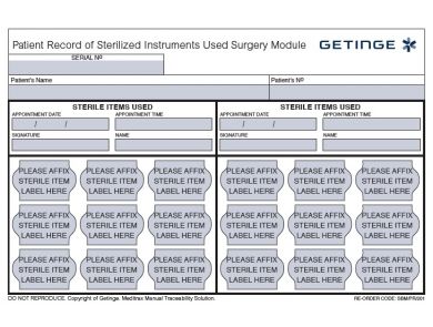 MEDITRAX BATCH RECALL PLUS II PATIENT RECORD SHEETS PAD / PAD OF 50 / EACH