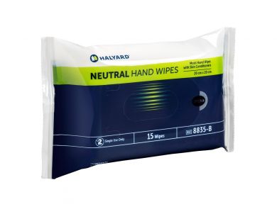 HALYARD NEUTRAL HAND WIPE / PACK OF 15