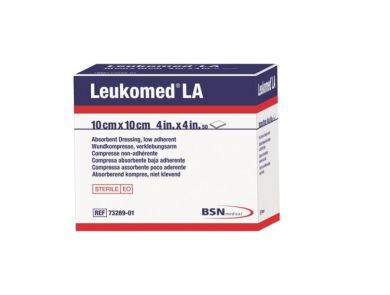 LEUKOMED LOW ADHERENT DRESSING / 10CM X 10CM / BOX OF 50