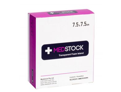 MEDSTOCK TRANSPARENT FOAM ISLAND DRESSING