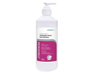 MICROSHIELD ANTISEPTIC HAND RUB SOLUTION CONTAINS 75% V/V ISOPROPANOL AND 10% V/V ETHANOL