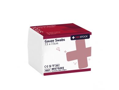 MEDSTOCK GAUZE SWABS 8PLY