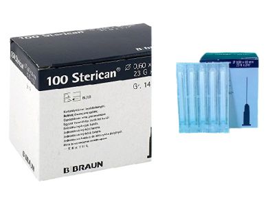 B BRAUN NEEDLE STERICAN / 23G X 60MM / BOX OF 100 
