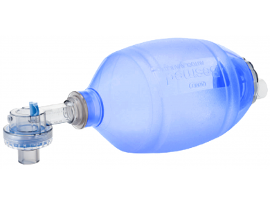 SINGLE USE ADULT MANUAL RESUSCITATOR SET WITH 60CM H2O POP OFF 