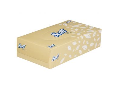 SCOTT FACIAL TISSUES / 100 TISSUES/PACK / CARTON OF 48