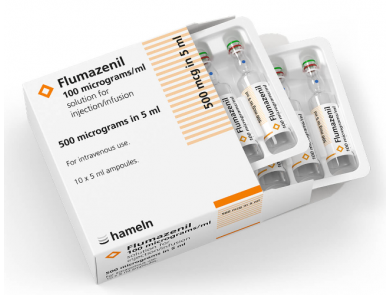 DBL FLUMAZENIL INJ AMP / 0.5MG 5ML / BOX OF 5