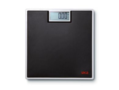 SECA DIGITAL FLAT SCALE WITH HIGH-QUALITY TWO COMPONENT RUBBER SURFACE 