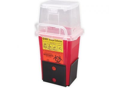 SHARPS COLL BRACKET LOCKING NESTABLE