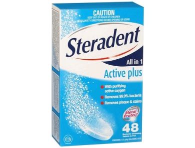 STERADENT ACTIVE PLUS TABLETS / BOX OF 48