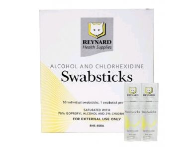 SWAB STICK 2% CHLHEX 70% ALC / BOX OF 50