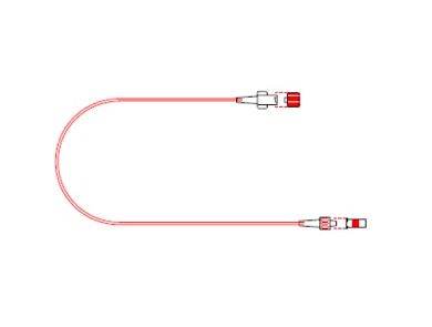 TUTA EXTENSION SET MIN VOLUME / FEMALE LUER LOCK TO MALE LUER SLIP / 25CM / EACH