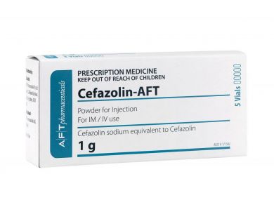 CEFAZOLIN AFT 1GR / BOX OF 5